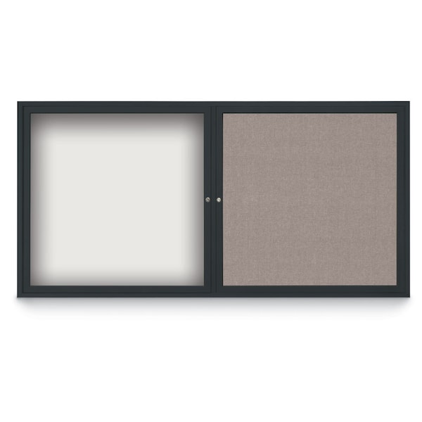 Corkboard, 72"x36", Pearl/Bronze